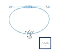 Regalo per cresima, angelo custode, bracciale in argento, regolabile con biglietto e confezione regalo, piccolo regalo per cresima, ragazza e ragazzo