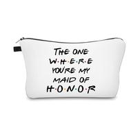 Regalo per damigella d'onore, addio al nubilato, regalo di nozze per besties amici, pochette per trucchi da donna, QUELLO IN CUI SEI LA MIA CAMERIERA D'ONORE