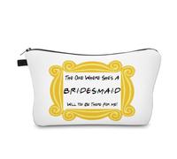 Regalo per damigella d'onore, addio al nubilato, regalo di nozze per besties amici, pochette per trucchi da donna, QUELLO IN CUI È LA SPOSA