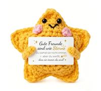 Regalo per donne a forma di stella - regalo dell'amicizia con scritta "Gute Freunde sind wie Sternne" - Piccolo portafortuna & Mutmacher per relazioni a distanza, addio al collega, compleanno - 8 cm