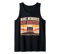 Regalo per Esterni con Scritta Make Memories Not Content Canotta