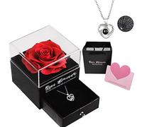 Regalo per festa delle mere, rosa eterna sotto campana, regalo da donna, romantico regalo per mamma, coppia, compleanno, donna. Cofanetto regalo per donna, nonna, mamma, fidanzata, sorella, San