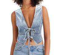 Regalo per Giovane Papà 2024 Nuovi modelli Primavera ed Estate in Denim di confine in Europa e negli Stati - Maglia del Corpo a V Profondo Piccola Maglia Del Corpo Vento T-shirt Uomo Fotografo