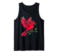 Regalo per Gli Amanti degli Uccelli cardinali Rossi per Donne, Uomini, Bambini, Ragazzi e Ragazze Canotta