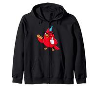 Regalo per Gli Amanti degli Uccelli cardinali Rossi per Donne, Uomini, Bambini, Ragazzi e Ragazze Felpa con Cappuccio