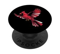 Regalo per gli amanti degli uccelli cardinali rossi per donne, uomini, bambini, ragazzi e ragazze PopSockets PopGrip Adesivo