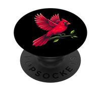 Regalo per gli amanti degli uccelli cardinali rossi per donne, uomini, bambini, ragazzi e ragazze PopSockets PopGrip Adesivo
