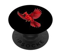 Regalo per gli amanti degli uccelli cardinali rossi per donne, uomini, bambini, ragazzi e ragazze PopSockets PopGrip Adesivo