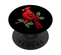 Regalo per gli amanti degli uccelli cardinali rossi per donne, uomini, bambini, ragazzi e ragazze PopSockets PopGrip Adesivo