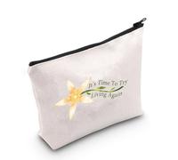 Regalo per gli amanti dei giochi It's Time to Try Living Again Borsa per il trucco Regalo ispirato Gioco di ruolo Regalo per giocatori, È tempo di provare