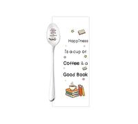 Regalo per gli amanti dei libri di caffè per donne e uomini, migliori amici che lasciano regali di amicizia per Bestie Cucchiaio da caffè Regalo per figlio, figlia, Natale regalo di compleanno per gli
