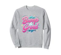 Regalo per Gli Amanti della Musica retrò Anni '90 R&B Bump & Grind Felpa, Unisex per Adulti, Grigio Melange, XXL