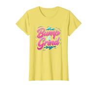 Regalo per Gli Amanti della Musica retrò Anni '90 R&B Bump & Grind Maglietta, Donna, Limone, 3XL