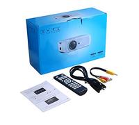Regalo per gli uomini - Mini proiettore di film U90 con altoparlante 1500 Lumen Supporto video 1080P Display per Home Theater Entertainment bianco normative britanniche, colore: bianco; britannico (colore : bianco; british)