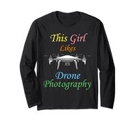 Regalo per Hobby Fotografico con Drone Maglia a Manica