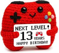 Regalo per il 13° compleanno, per uomo e donna, controller di gioco lavorato all'uncinetto, portafortuna, regalo per amici, colleghi, donne, uomini, mamme, nonni, sorelle (13)