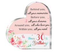 Regalo per il 30° compleanno per donne, amici, moglie, figlia, idea regalo per il 30° compleanno per donne di 30 anni, placca decorativa in acrilico per segnaletica ricordo