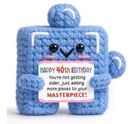Regalo per il 40° compleanno per donne e uomini, decorazioni per il 40° compleanno, souvenir unico all'uncinetto, adorabile regalo per la casa, regalo di 40 anni per mamma, papà, zio, zia, amico