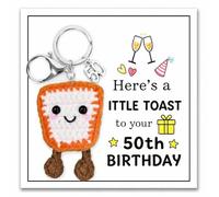 Regalo per il 50° compleanno per donne, regalo di compleanno per mamma e signore, regali insoliti per lei e lui, regalo per sorella e migliore amica, regalo di compleanno unico da uomo, portachiavi da