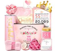 Regalo per il 55° compleanno per le donne, regalo di buon 55° compleanno per sua mamma, sorella, moglie, migliore amica che compie 55 anni, regalo unico per compleanno donna di 55 anni, decorazioni