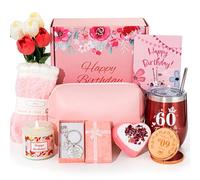 Regalo per il 60° compleanno da donna, cestino per il 60° compleanno per lei, regalo di compleanno per donne che compie 60 anni, scatola regalo unica per il 50° compleanno, idea regalo per mamma