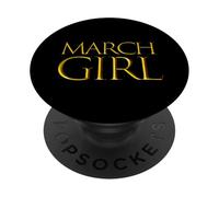 Regalo per il mese di compleanno della ragazza di marzo per ragazze nate a marzo Bday PopSockets PopGrip Adesivo