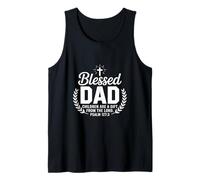 Regalo per Il Padre Cristiano di Gesù con Scritta in Lingua Inglese Blessed Dad Canotta