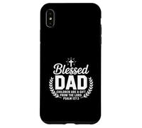 Regalo per il padre cristiano di Gesù con scritta in lingua inglese "Blessed Dad Custodia per iPhone XS Max