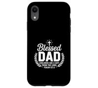 Regalo per il padre cristiano di Gesù con scritta in lingua inglese "Blessed Dad Custodia per iPhone XR