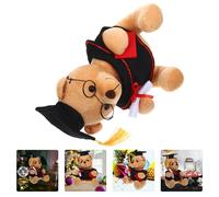 Regalo per la cerimonia di laurea della bambola dell'orso farcito con cappello