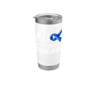 Regalo per la consapevolezza della malattia di Huntington per Huntington Bicchiere termico in acciaio inox doppia parete