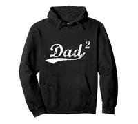Regalo per la festa del papà per il padre di due figli Felpa con Cappuccio