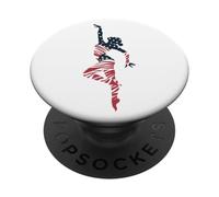 Regalo per la festa della danza nazionale degli Stati Uniti, per donne e ragazze, mamma e moglie PopSockets PopGrip Adesivo