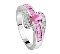 Regalo per la festa della mamma, anello in argento per donne, anello di fidanzamento per donne, anniversario, matrimonio, anello di promessa, 6, lega di alluminio, Nessuna pietra preziosa