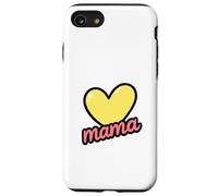 Regalo per la festa della mamma con scritta in inglese "Mama Heart Love Custodia per iPhone SE (2020) / 7/8