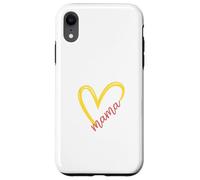 Regalo per la festa della mamma con scritta in inglese "Mama Heart Love Custodia per iPhone XR