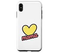 Regalo per la festa della mamma con scritta in inglese "Mama Heart Love Custodia per iPhone XS Max