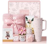 Regalo per la festa della mamma e di compleanno per le donne - Get Well Soon Spa Care Package, cesto regalo di lusso per la cura di sé per dopo chirurgia e cura del cancro Inspirational Thinking of