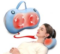 Regalo per la festa della mamma, massaggiatore per il collo per alleviare il dolore, regalo di compleanno per mamma, papà, donne, uomini, massaggiatore Shiatsu per schiena e collo con calore, cuscino