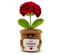 Regalo per la festa della mamma - regalo di compleanno per mamma speciale mamma figlia regalo tasca hug chiodi di garofano positivi patate serie fiori all'uncinetto regalo per donne