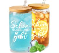 Regalo per la migliore amica, fidanzata, bel bicchiere con coperchio e cannuccia, regalo personale per donne per compleanno, Natale, San Valentino e anniversario
