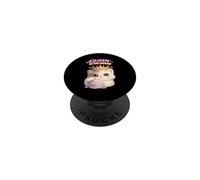 Regalo per l'amante dei gattini della principessa del gatto PopSockets PopGrip Adesivo