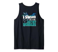 Regalo per Le Ragazze I Swim Like A Girl Eat My Bubbles Canotta