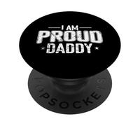 Regalo per papà con scritta "I am Proud Daddy" PopSockets PopGrip Adesivo