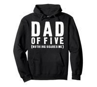 Regalo per papà dei Cinque Bambini - papà of Five Felpa con Cappuccio