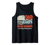 Regalo per papà e nonno, con scritta "I Just Keep Getting Better" Canotta