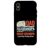 Regalo per papà e nonno, con scritta "I Just Keep Getting Better" Custodia per iPhone X/XS