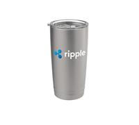 Regalo per trader di criptovalute con logo Ripple XRP per il Bicchiere termico in acciaio inox doppia parete