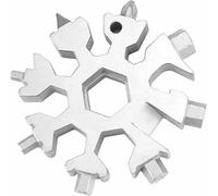 Regalo per uomini papà, 18 in 1 fiocco di neve Multi Tool, gadget di compleanno riempitivi per calze per uomini che hanno tutto