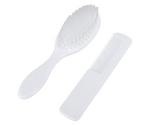 Regalo perfetto per baby shower e registro (spazzola per capelli e pettini) 2 x spazzola per capelli bianchi e pettine per registro antivento impermeabile